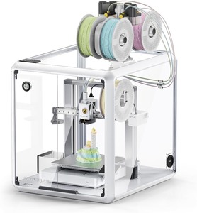 3D Printer Enclosure for Bambu Lab A1 mini, Large Transparent Window Enclosure with LED Light, Fireproof Dustproof Noise Reduction Constant Temperature 3D Printer Cover, 460x460x550MM