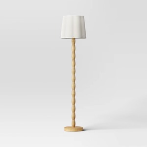 lot 3791 image: Natural Polyresin Floor Lamp - Room Essentials