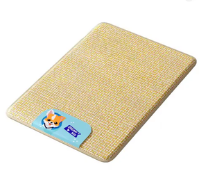 lot 11019 image: Cooling Pet Mat for Dogs & Cats  Rattan Summer Cooling Pad with Breathable Moisture-Proof Design  Medium (23.6 x 19.7)