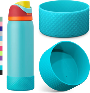 lot 11032 image: Silicone Water Bottle Boot Sleeve  Protective Anti-Slip Bottom Cover for Flask  Shock Absorbing & Noise Reducing (3.273.46)