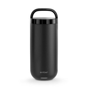 lot 2454 image: $Retail $179.99 Ember 16oz Temperature Control Smart Tumbler Mug Slate Black Stainless Steel, Hand Wash, Hot Beverages