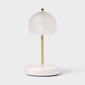 lot 2465 image: Candle Lamp Warmer White Frosted - Threshold