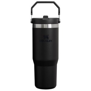 lot 2471 image: Stanley 30 oz Stainless Steel Ice Flow Flip Straw Tumbler Black 2.0
