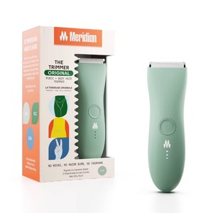 lot 2480 image: Meridian Trimmer Original Pubic & Body Hair Trimmer for Men & Women, Below-the-Belt Groomer, Ball Trimmer, Bikini Trimmer - Sage