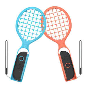 lot 2982 image: 2-Pack Tennis Racket Grips for Nintendo Switch 2  Anti-Slip Handle Holders with Wrist Straps, Compatible with Mario Tennis Aces, Switch Sports & More Games