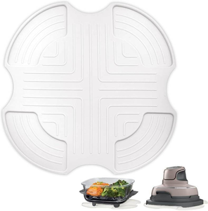lot 2985 image: Silicone Trivet Mat for Ninja Crispi, Built to Shield Countertops from High Temperatures, Made From Food-Grade Silicone (Color Off-White)