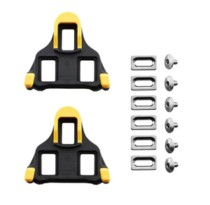 lot 3019 image: 2 Pairs of Replacement Cleats for Clip-In Bicycle Pedals, Easy Exit Design, 6 Degrees of Float for Reduced Knee and Joint Strain, Wide Range of Adjustability, FULL Hardware Set