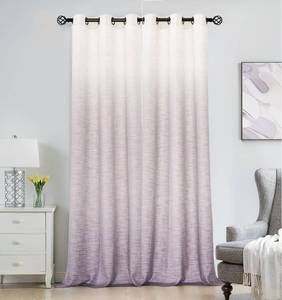 lot 3015 image: (1) Extra Wide Ombre, Light Filtering Window Curtain (Lavender) with Metal Grommets (Dimensions 100 x 84)