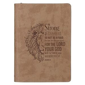 lot 22606 image: Be Strong & Courageous Lion Journal