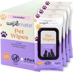 lot 22615 image: WIPEMATE Multi-Purpose Pet Grooming Wipes (4-Pack)