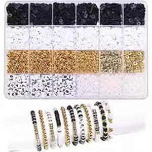 lot 22647 image: Complete Clay Beads Bracelet Making Kit  DIY Jewelry Craft Set