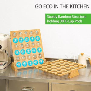 lot 22648 image: K Cups Organizing Rack for Countertop - Bamboo