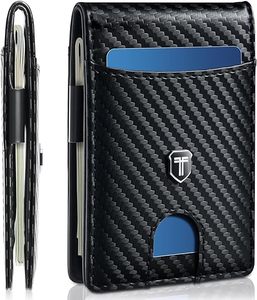 lot 22653 image: Gostwo Slim Carbon Fiber Mens Wallet
