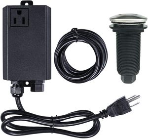 lot 22674 image: Long Stainless Steel Garbage Disposal Air Switch Kit