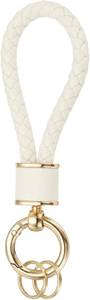 lot 9301 image: Braided Leather Keychain with 360° Rotatable Swivel Ring