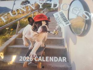 lot 9305 image: 2026 Sassy & Rude Funny Dogs Wall Calendar