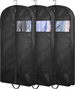 lot 9321 image: 43 Gusseted Suit & Garment Bags (3-Pack)