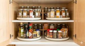 9-Inch Lazy Susan Cabinet Organizer – 4-Pack Set