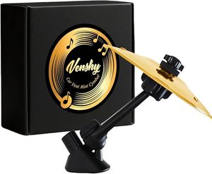 Mini Drum Cymbal Car Air Vent Clip – Premium Golden Finish (1-Pack)