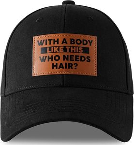 lot 9376 image: Lightbird Funny Cotton Baseball Cap - Adjustable Structured Dad Hat (Black)