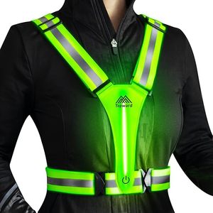 lot 9387 image: LED Reflective Safety Vest - High-Visibility Light-Up Gear