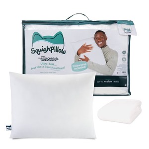lot 3810 image: SquishPillow by Original Squishmallows Medium Bed Pillow and Ultra Soft Pillowcase Cover