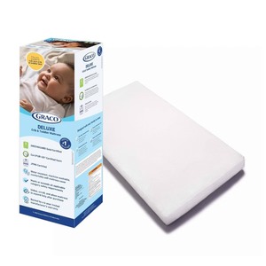 lot 3837 image: Graco Deluxe Foam Crib and Toddler Mattress