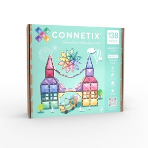 ** Retail $169.99** CONNETIX Magnetic Tiles Pastel Steam Pack Building Blocks 138pc