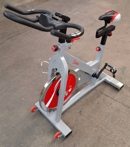 lot 8369 image: Sunny SF-B1995 Pro II Indoor Cycling Bike - 40 lb Flywheel, LCD Display, 275 lb Capacity