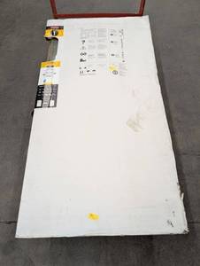 lot 8383 image: Delta 1-2-3 Sliding Shower Door Glass Panels - 29.75 in W x 55.5 in H, 14 in Tempered (2-Pack)