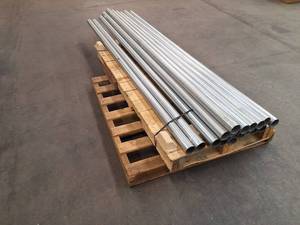 lot 8386 image: Lot of 16 Wheatland Tube 2-38 in Galvanized Steel Pipe 8 ft Long Posts