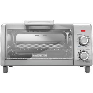 **Retail $71.99** BLACK+DECKER 4-Slice Crisp 'N Bake Air Fry Toaster Oven, TO1787SS, 5 Cooking Functions, 30 Minute Timer, Stainless Steel