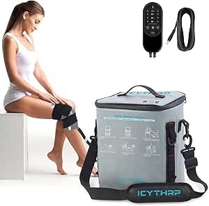 lot 2521 image: Cold Therapy System with Extra Large Pad, Pain Relief for Post-Surgery Recovery, Programmable Ice Therapy Machine for Knee or Hip, Continuous Cryotherapy Cold Pack