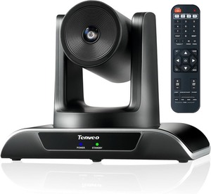 lot 2538 image:  Retail $199.99 Tenveo PTZ Conference Camera 3X Optical Zoom FHD 1080P 60FPS, 114° Wide View Angle USB3.0HDMIRS485RS232 PTZ Camera for Video Conferencing Church Services Online Education Zoom OBS Teams