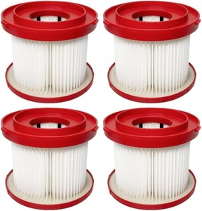 lot 2539 image: 4 Pack Vacuum Filter Compatible With Milwaukee Shop Vac M18 Wet Dry 49-90-1900 0780-20 0880-20 Replacement Filters