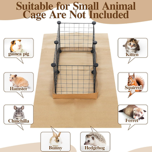 lot 3027 image: 12 Pcs - 4 x 2 Long-Lasting, Waterproof, Disposable LinersBedding for Guinea Pigs and Other Small Animals  (Dimensions - 49.2 x 25.6 )