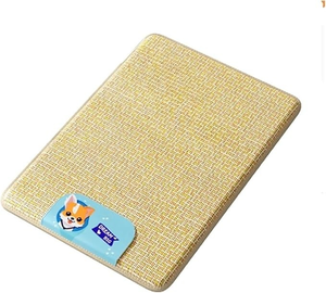 lot 3042 image: Pet Cooling Mat - Ice Silk & Rattan DogCat Pad, Non-Slip, Breathable Summer Mat (Medium)