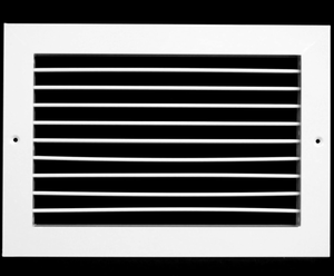 Adjustable Aluminum Return/Supply HVAC Air Grille - Full Control Horizontal Airflow Direction, Vent Duct Cover - Single Deflection (See Description for Dimensions)