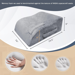 lot 3063 image: Leg Elevation Pillows, 8 Leg Pillows for Sleeping, Memory Foam Wedge Pillow for Swelling, Circulation, Pain Relief, Elevated Pillow for Post-Surgery, Back Support Pillows wWashable Cover