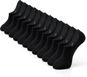 lot 22706 image: Unisex No-Show Athletic Socks - Anti-Slip Invisible Low-Cut Liner Pack