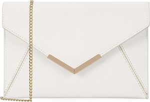 lot 22707 image: Dexmay Womens Saffiano Leather Envelope Clutch - Medium Foldover Handbag