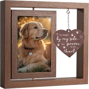 lot 22708 image: Pet Memorial Photo Frame - 4x6 Forever In My Heart Keepsake Gift