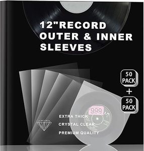 lot 22709 image: 12 Vinyl Record Sleeves Combo Pack - 100 Count