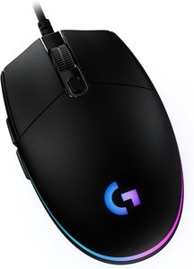 lot 22739 image: Logitech G203 Wired Gaming Mouse - 8,000 DPI & LIGHTSYNC RGB (Black)