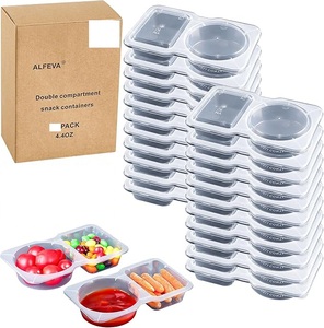 50-Pack Reusable Snack Containers - Stackable & Microwave-Safe (with Lids)