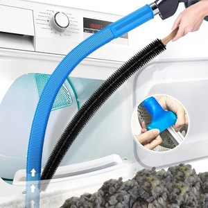 lot 22744 image: 2-Piece Dryer Vent Cleaner Kit - Universal Vacuum Attachment & Lint Brush