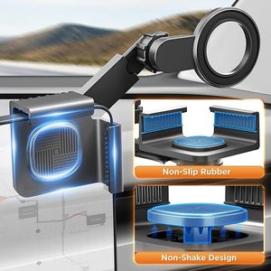 lot 9393 image: Tesla Model Y & Model 3 MagSafe Car Mount - Magnetic Phone Holder (Black)