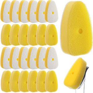 lot 9407 image: 24-Pack Dish Wand Sponge Refills  Heavy-Duty Replacement Heads for Dish Daddy