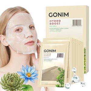 lot 9429 image: GONIM Korean Sheet Mask Set  10-Pack Hydrating Face Masks with Hyaluronic Acid & Vitamin C (30ml x 10pcs)