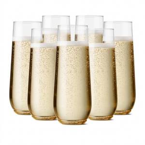 lot 9434 image: Gemini said TOSSWARE POP Seven 9oz Flute  Premium Recyclable Champagne Glasses